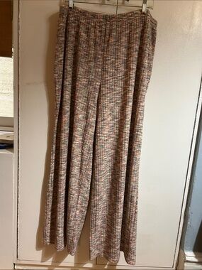 asos Multicolor Knit Wide-Leg Pants. Super soft, great for inside or out.